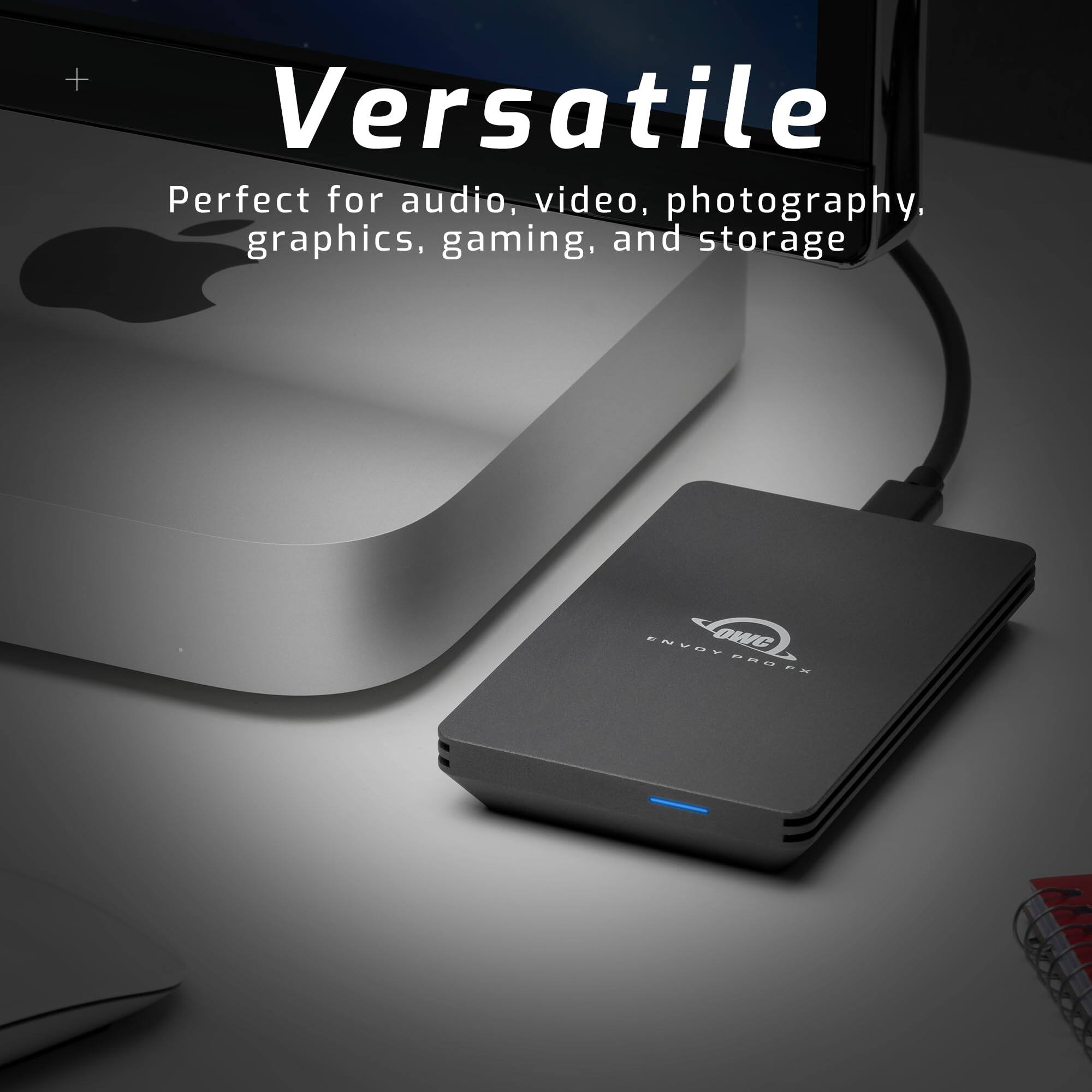 Versatile  
Perfect for audio, video, photography, graphics, gaming, and storage