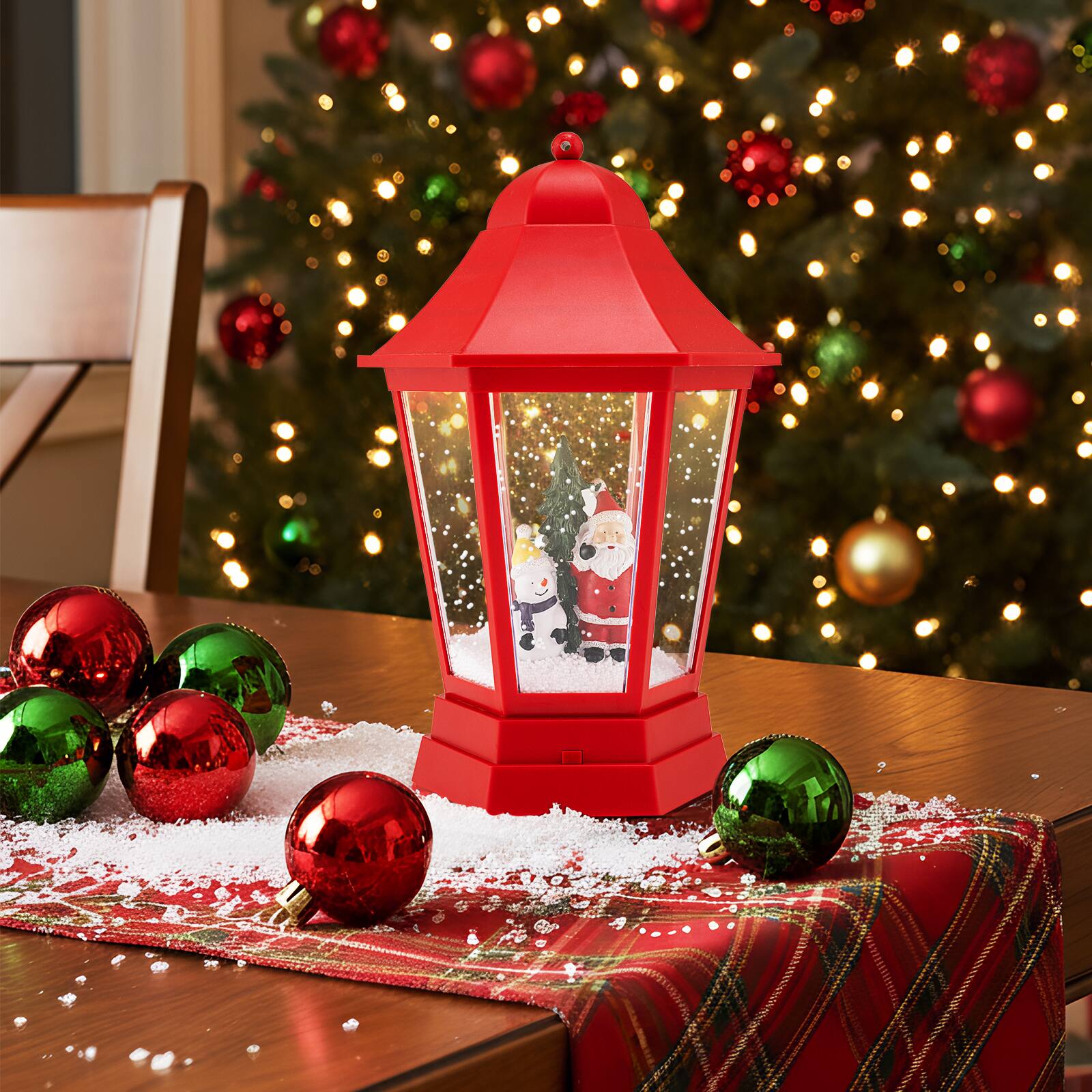 Alt View 4. Gymax - Gymax 5.3 Ft Musical Christmas Street Lamp w/ 8 Tunes 60 LED Lights Mute Mode - Red.