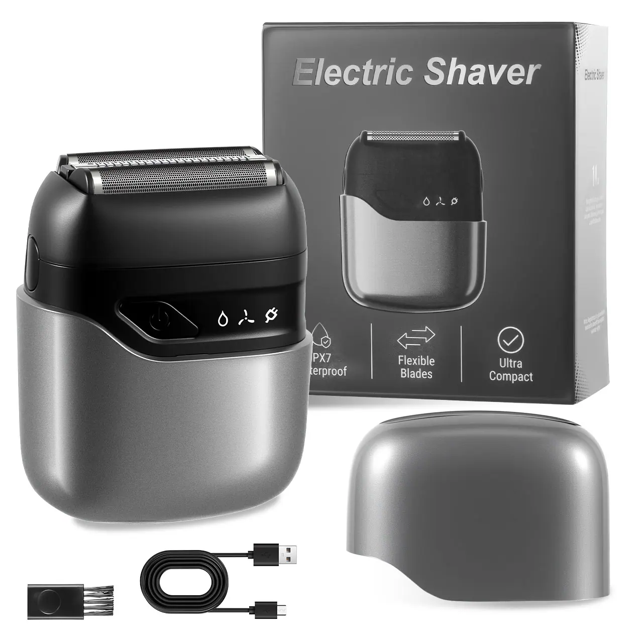 Electric Shaver  
OAO  
PX7 Waterproof  
Flexible Blades  
Ultra Compact