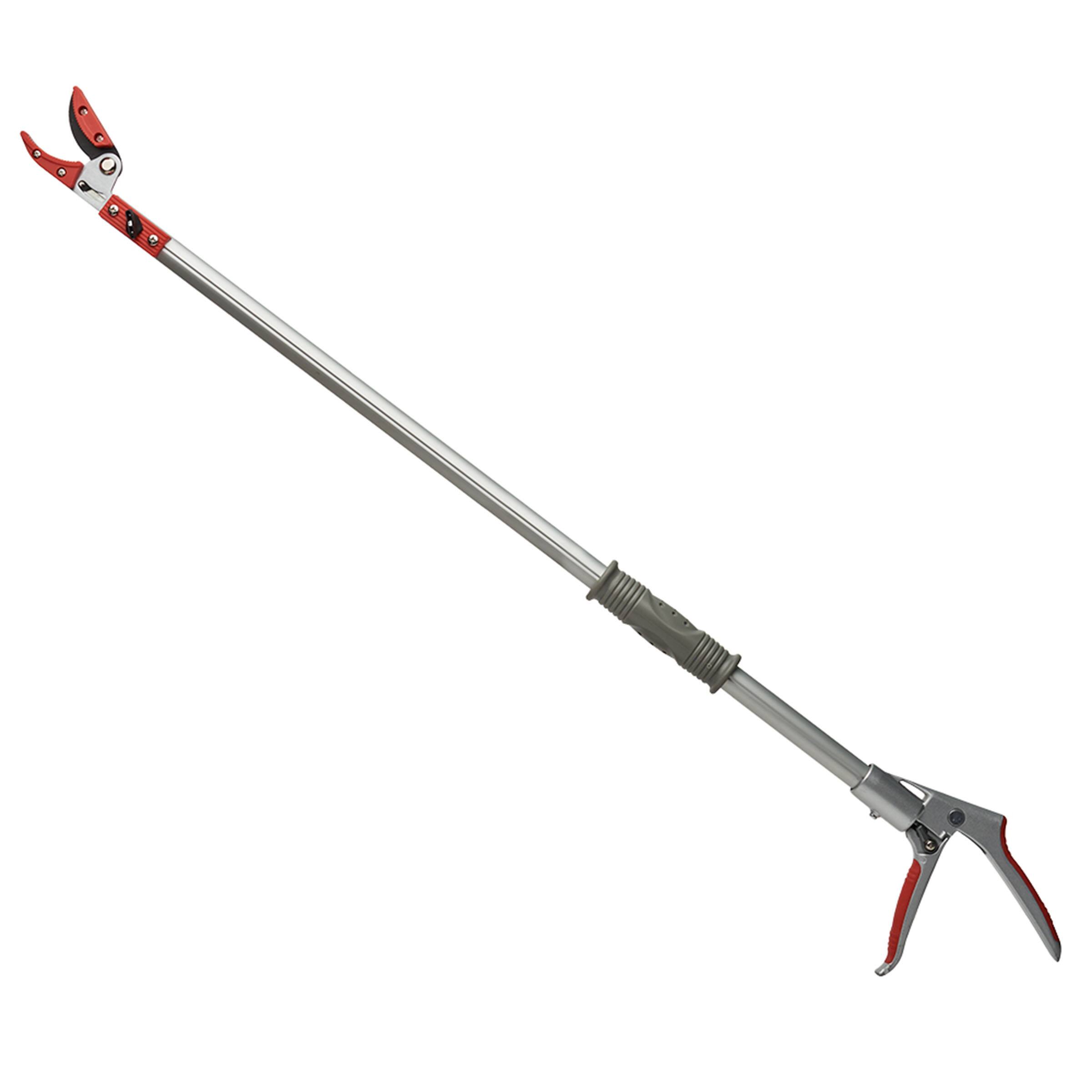 Front. Kings County Tools - Bypass Pruning Shears for Gardening 30” Long Reach Tree Trimmer with 5/8" Max Cut Rotating Head and Ergonomic Handle.