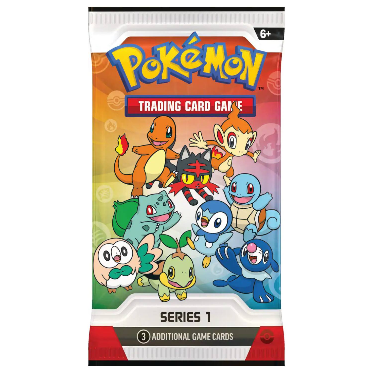 6+ Pokémon™ Trading Card Game  
Series 1  
3 Additional Game Cards