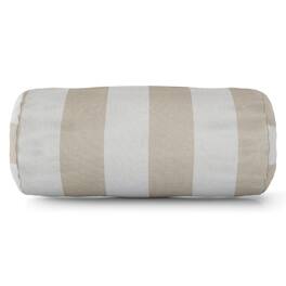 Majestic Home - Bolster Pillow Vertical Stripe Sand - Beige