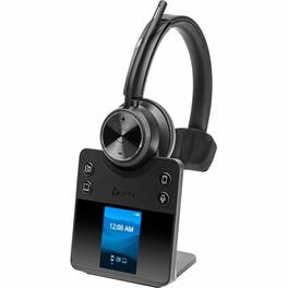 HP - Poly Savi 7410 Office Monaural DECT 1920-1930 MHz Headset - Microsoft Teams Certification - Mono - Wireless - Black