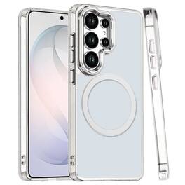 Equipd - Case for Galaxy S26 Ultra (6.9") MagSafe Compatible Acrylic Back w/ TPU Frame Transparent Slim Magnetic Protective Cover - Clear