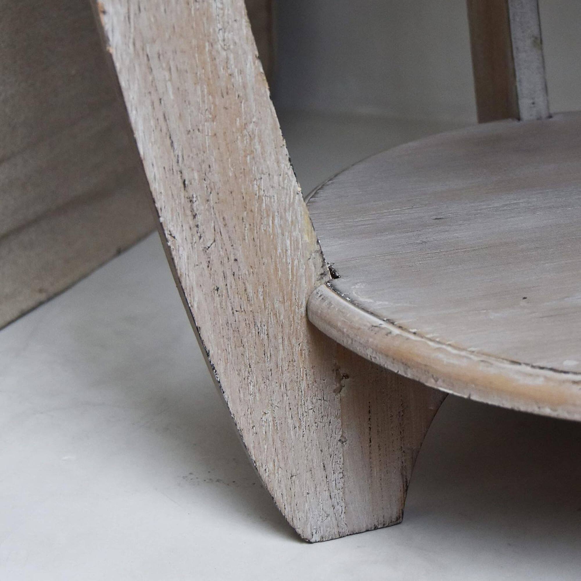 Alt View 8. COZAYH - COZAYH Rustic Farmhouse Wooden End Table with Storage Shelf, Vintage Grey Finish - Vintage Grey.