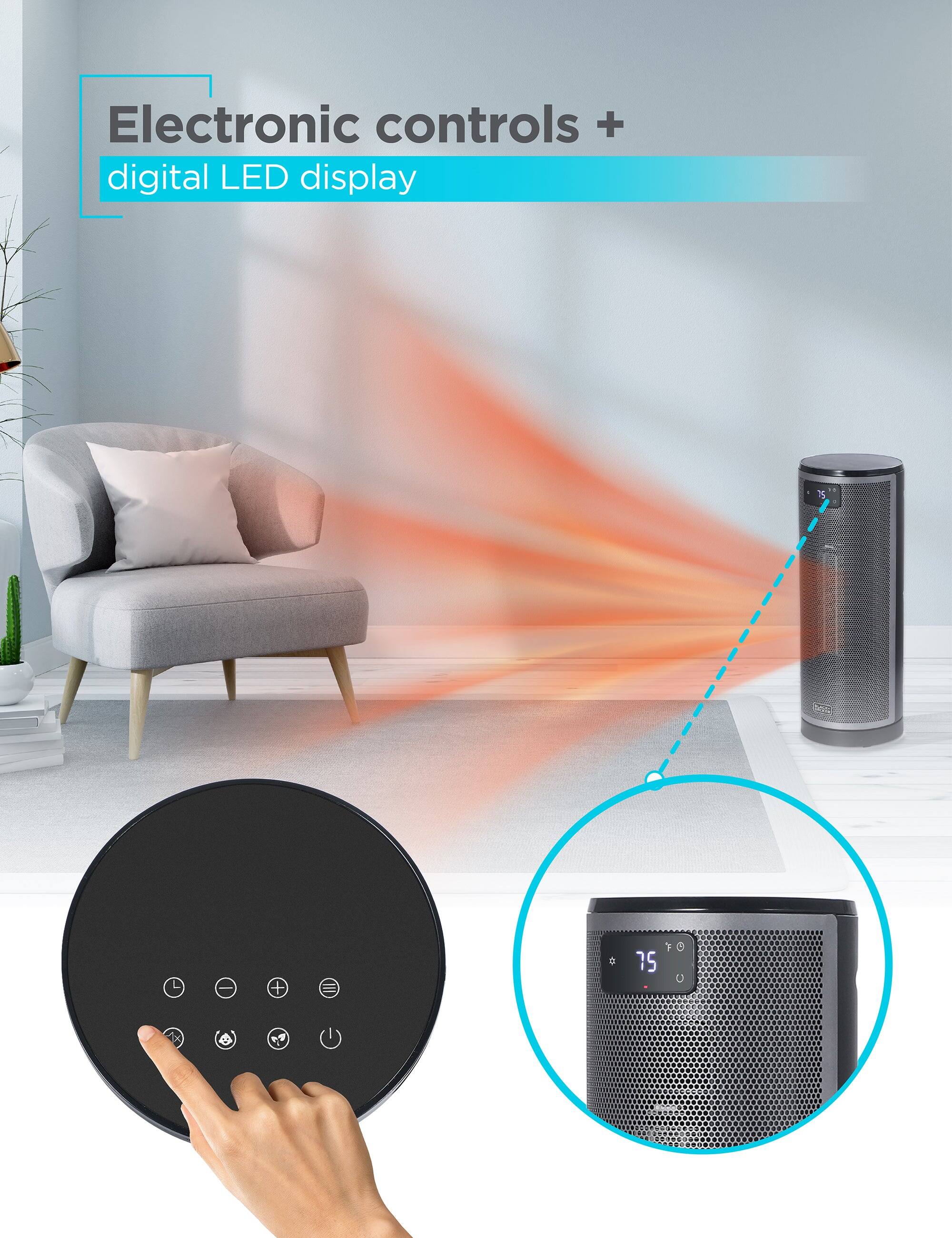 Electronic controls + digital LED display