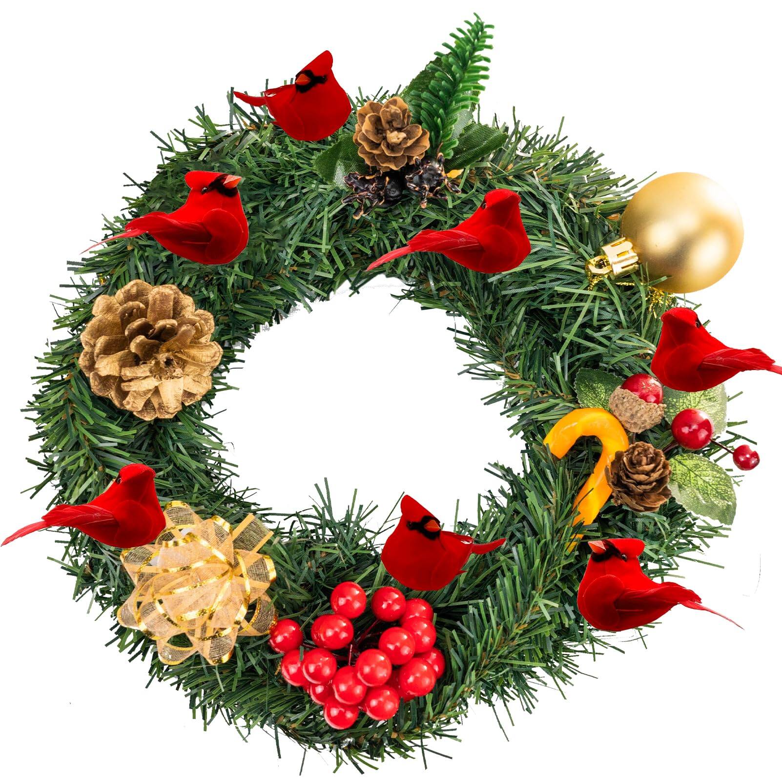 Alt View 3. Paradigms Interiors - Small Cardinals Tiny Mini Cardinal Birds For Crafts Artificial With Clip On Christmas Tree Decorations Yard... - 24pcs-clip.