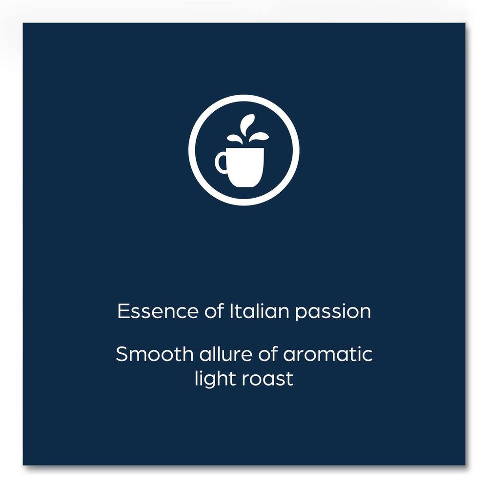 Essence of Italian passion  
Smooth allure of aromatic light roast