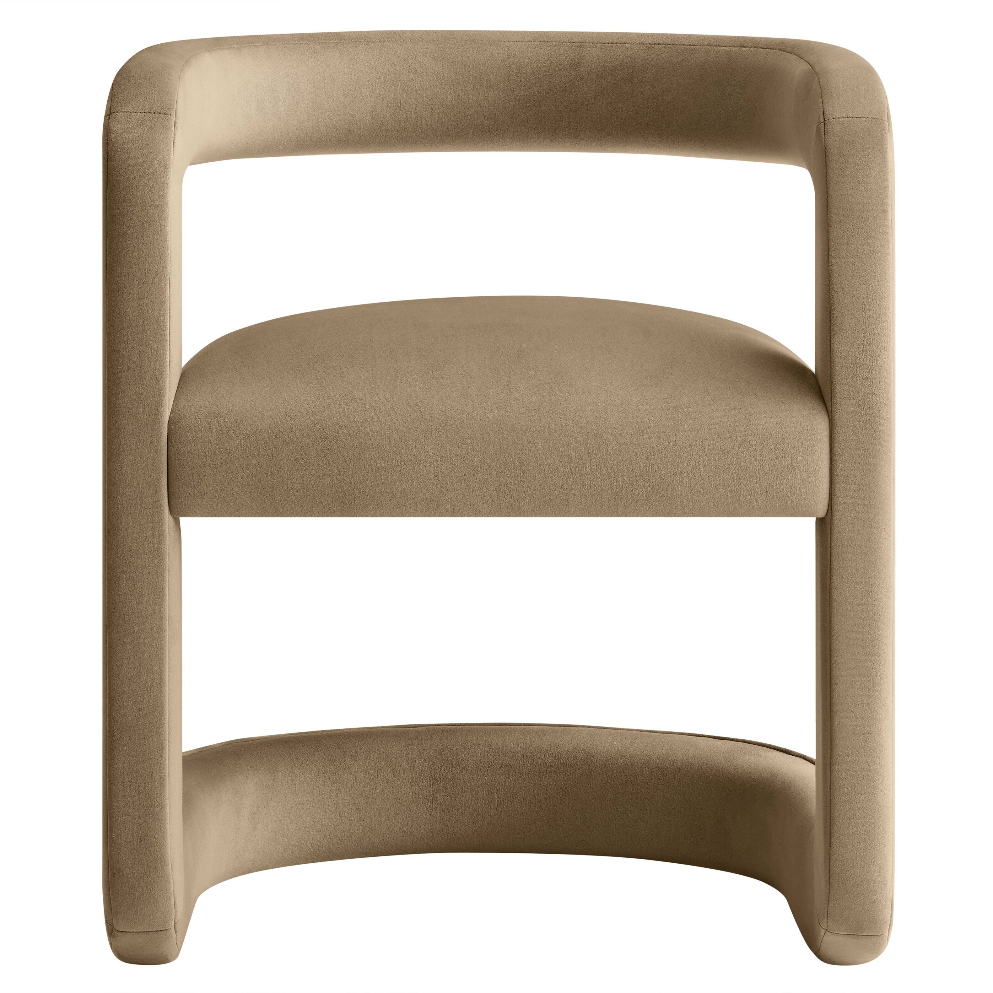 Alt View 2. Modway - Winslow Barrel Performance Velvet Dining Chair  by Modway - Brown.