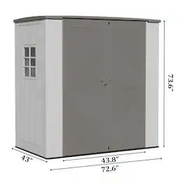 Decksplore - Outdoor Storage Cabinet Waterproof Resin Vertical Outdoor Storage Shed for Patio Garden Tools