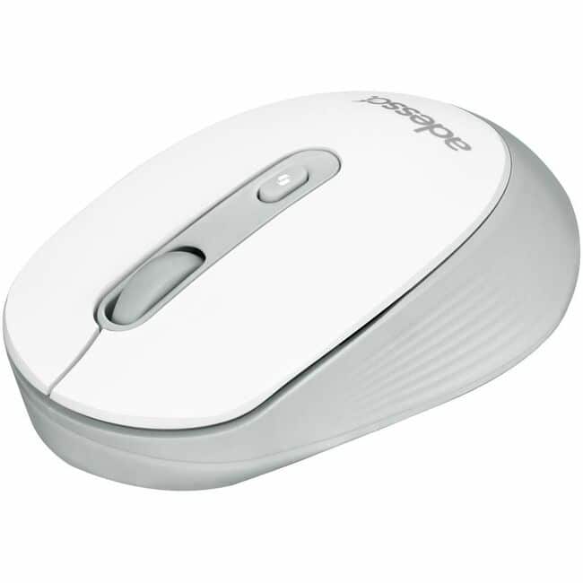 Adesso - Wireless Mouse with AI CoPilot Shortcut Button - Optical - Wireless - 30 ft - Radio Frequency - 2.40 GHz - Wireless - White