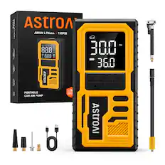 - INFLATION: AstroAI AIRUN L7Nano 150PSI
- 30.0 PSI
- 36.0
- AstroAI + C - 1-YEAR PORTABLE CAR AIR PUMP WARRANTY