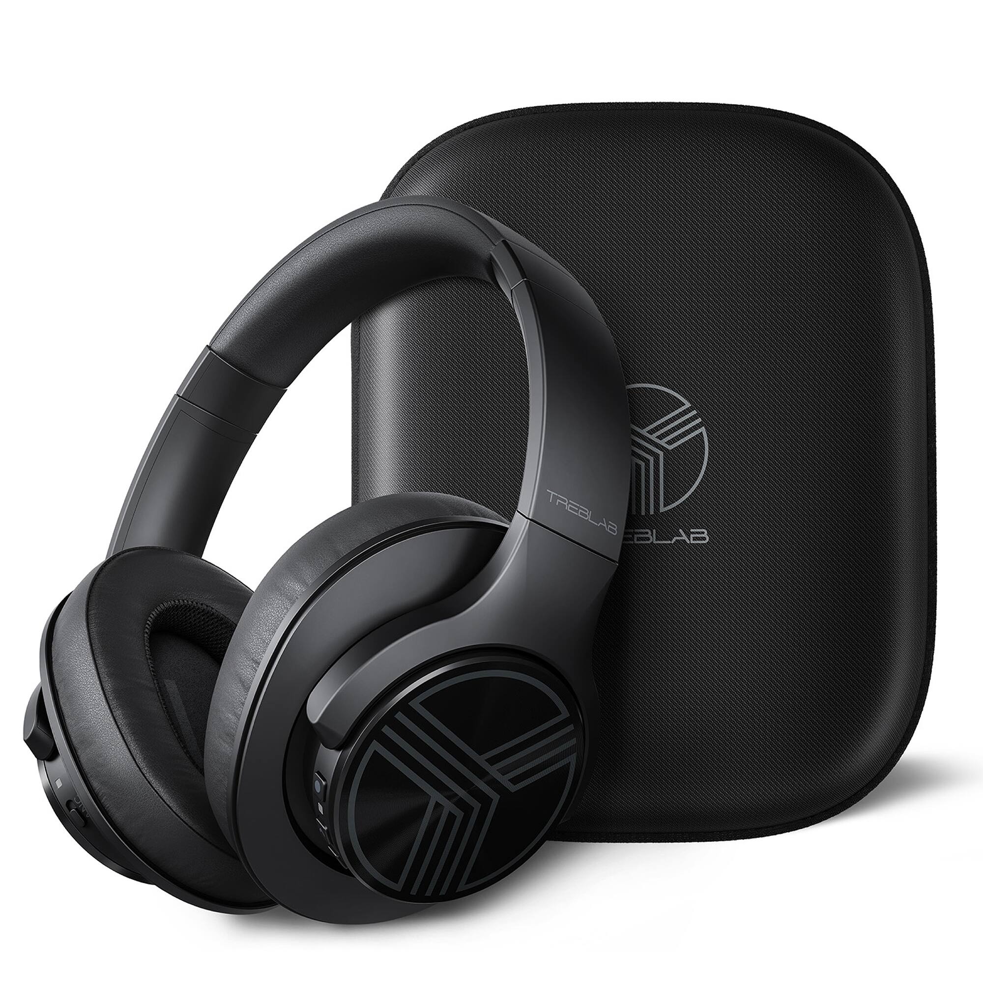 TREBLAB - Z2 Hybrid Active Noise Cancelling Workout Headphones - Signature-HD Sound, Deep Bass, 58H Battery, Comfortable - Black with black logo price history on PriceWatchPro