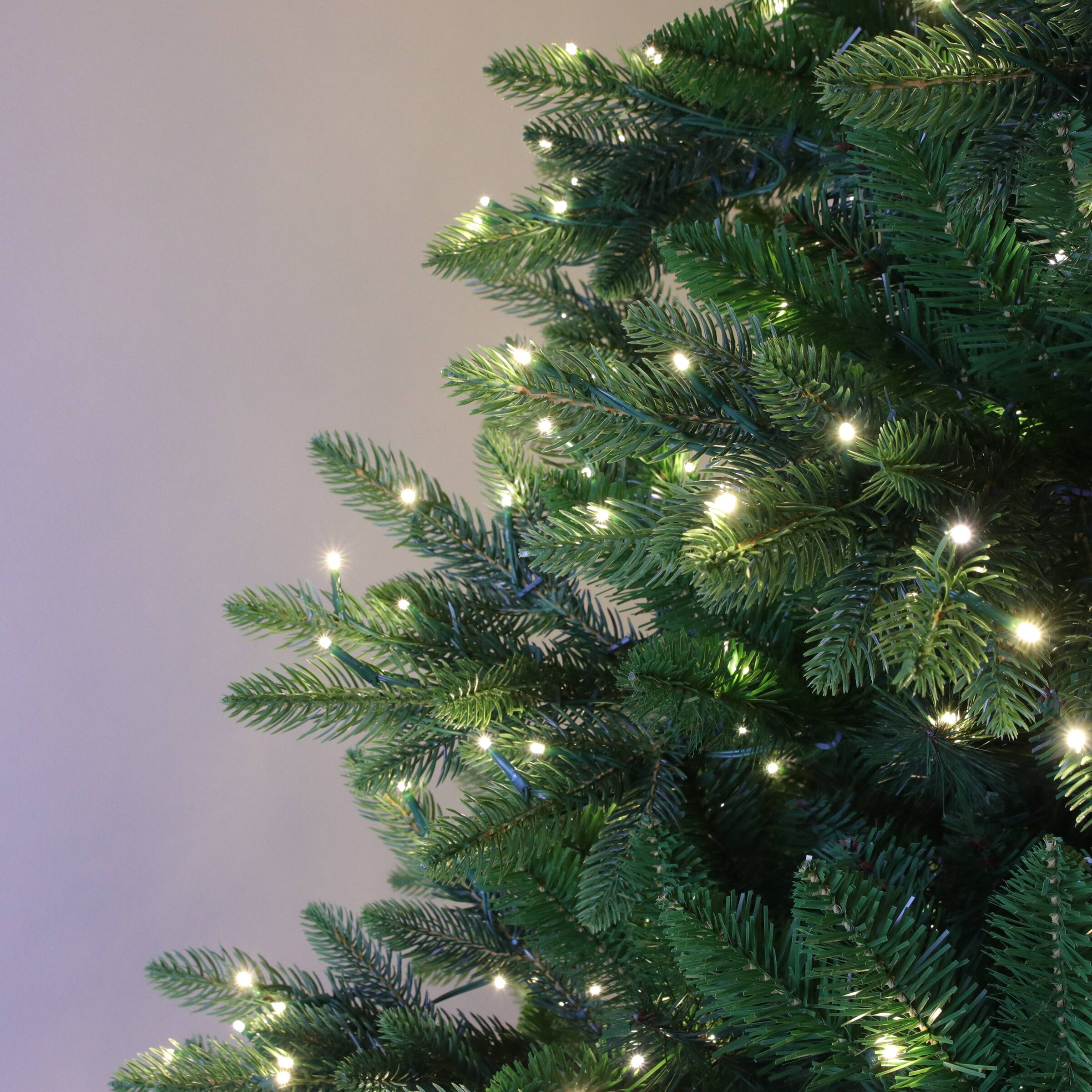 Alt View 5. Philips - Philips 7.5' Pre-Lit Balsam Fir Warm White LED with Remote - Green.