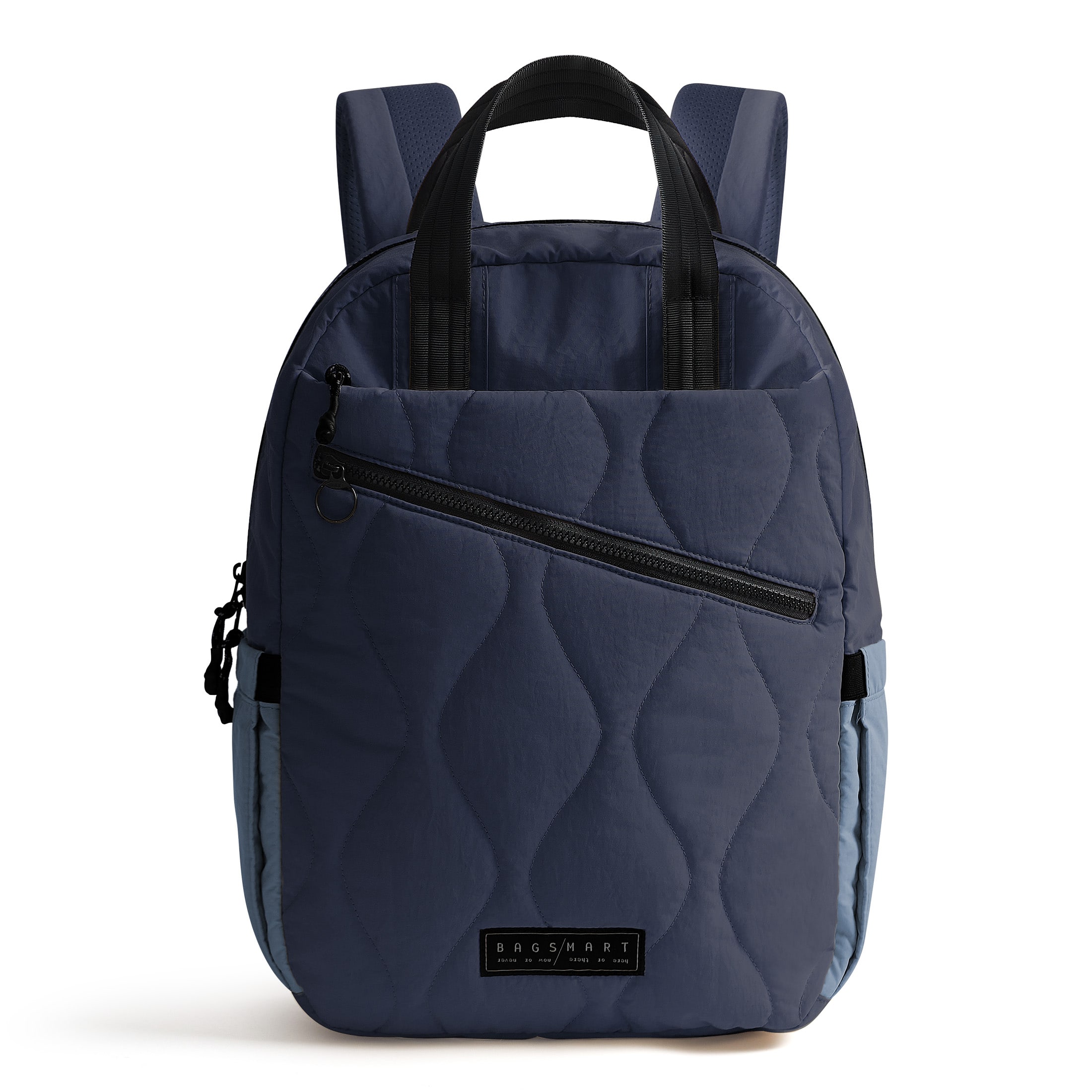 Bagsmart - Paz 23L Quilted Travel Backpack Lightweight Water-Repellent Daypack for 15.6 Inch Laptop Work School Underseat - Dark Blue price history on PriceWatchPro