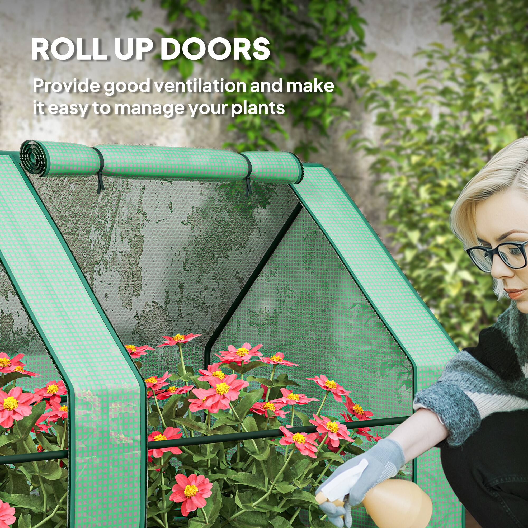 ROLL UP DOORS  
Provide good ventilation and make it easy to manage your plants