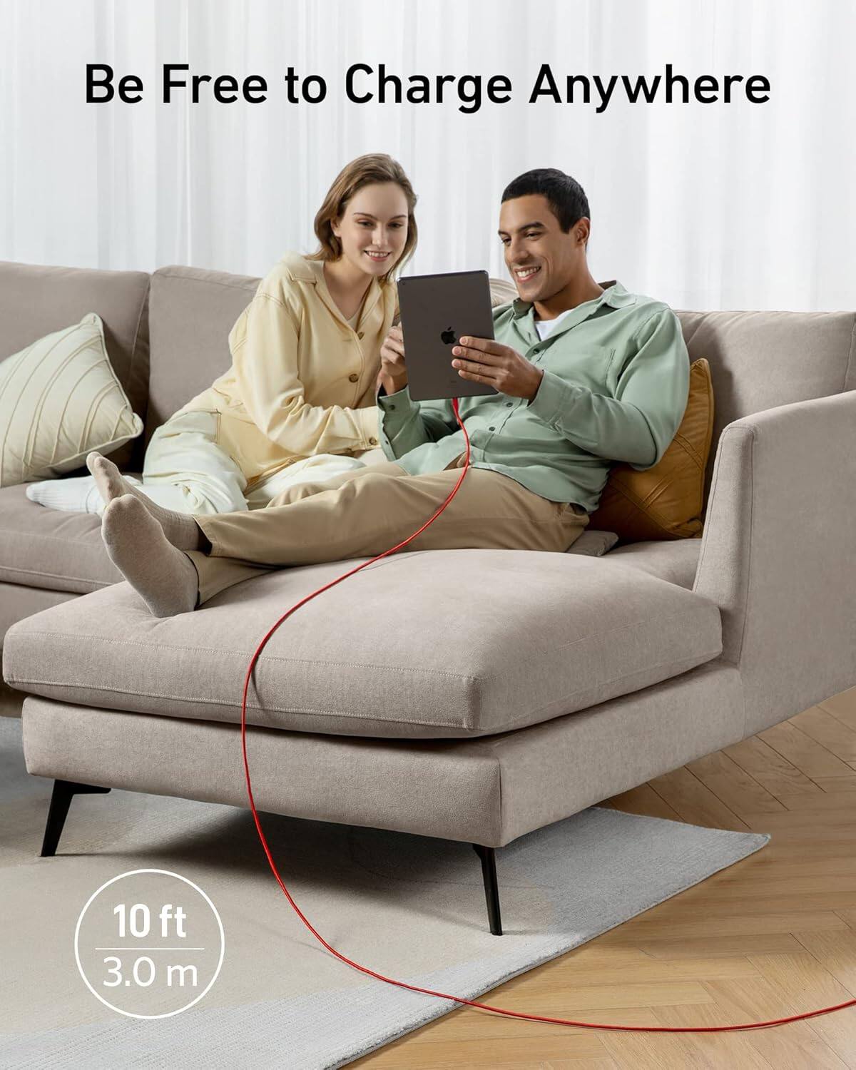 Be Free to Charge Anywhere

10 ft  
3.0 m