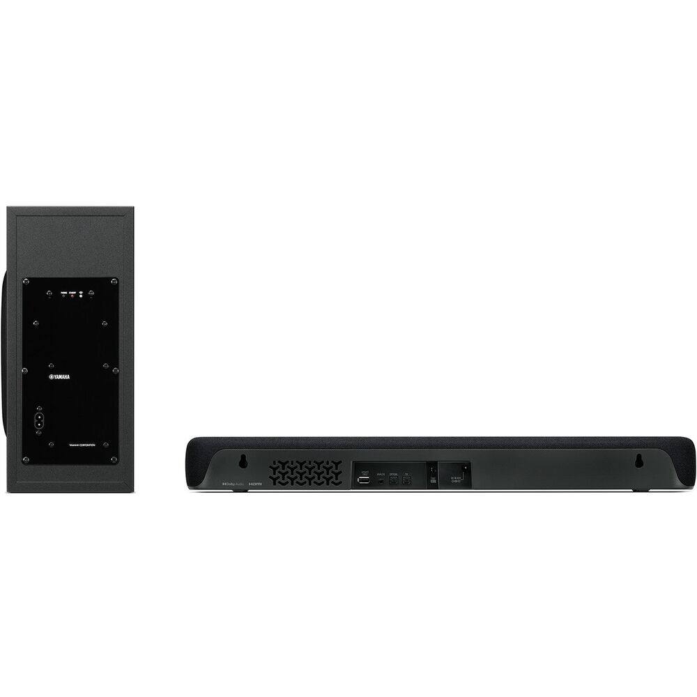 Back. Yamaha - Yamaha SR-C30A 90W 2.1-Channel Soundbar System, Cleaning kit, Reusable Fastener Straps, Bundle.