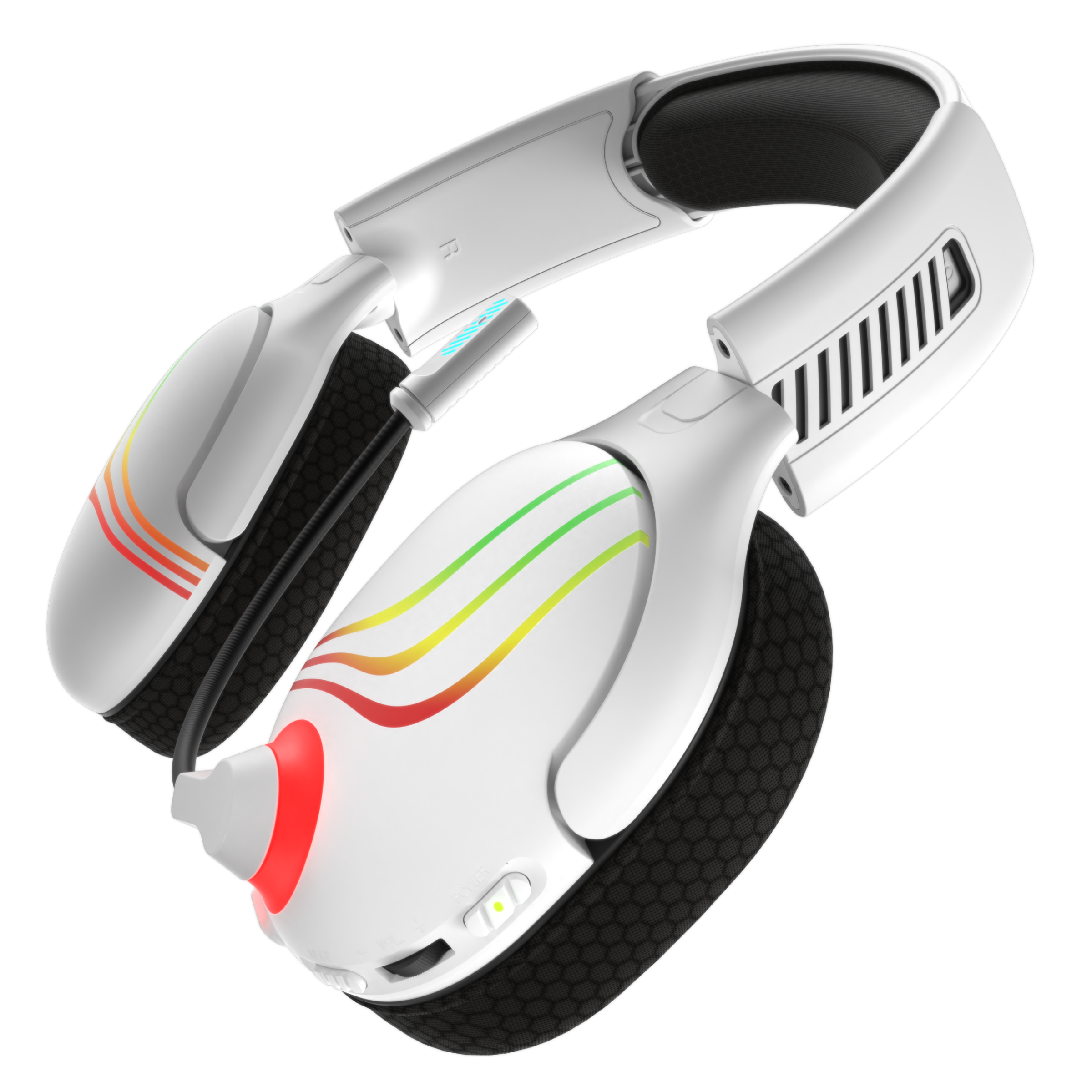 Alt View 5. Performance Designed Prod - Afterglow™ Wave Wireless Headset - White.