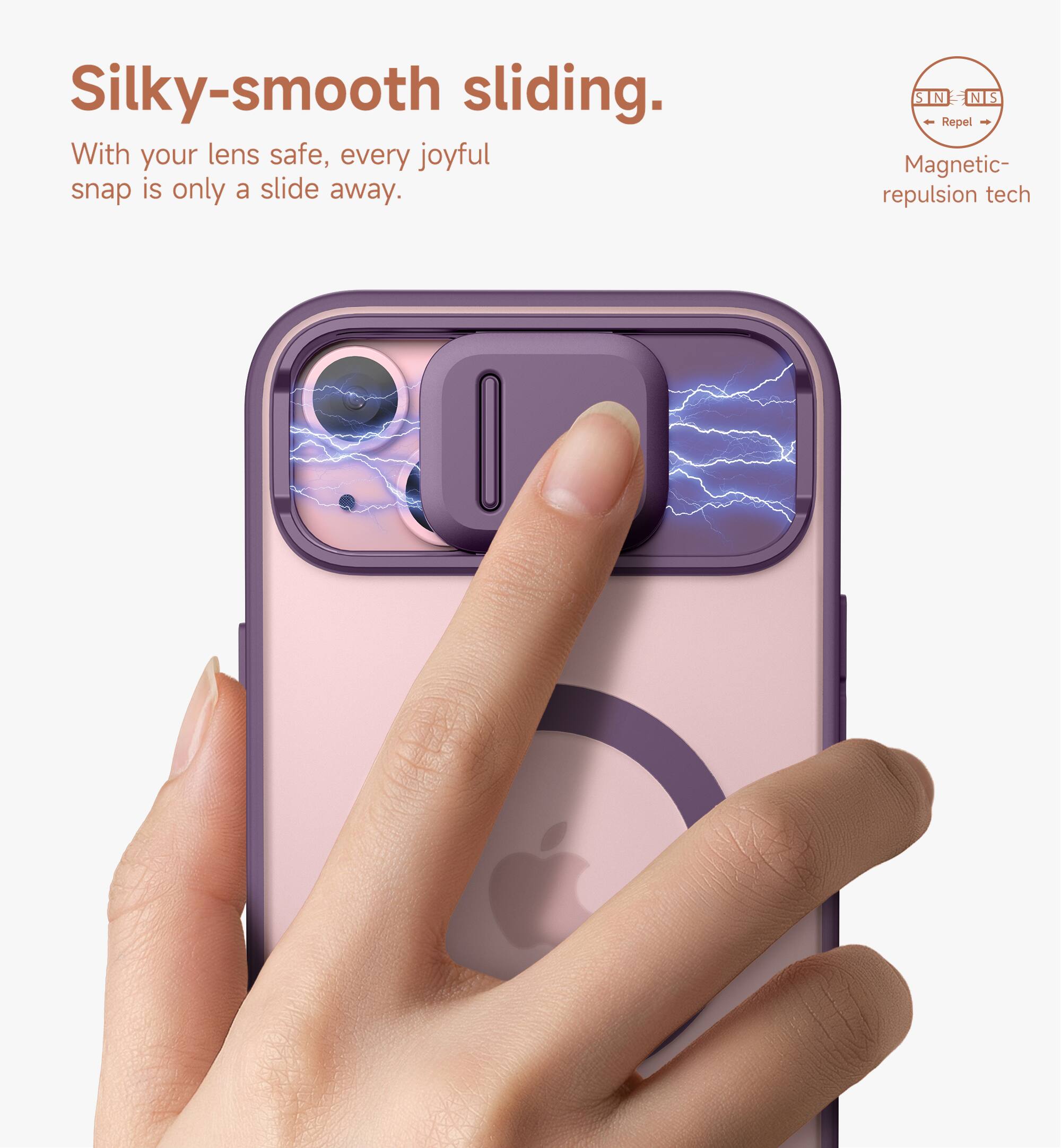 Silky-smooth sliding.  
With your lens safe, every joyful snap is only a slide away.  
SIN NIS Repel - Magnetic repulsion tech