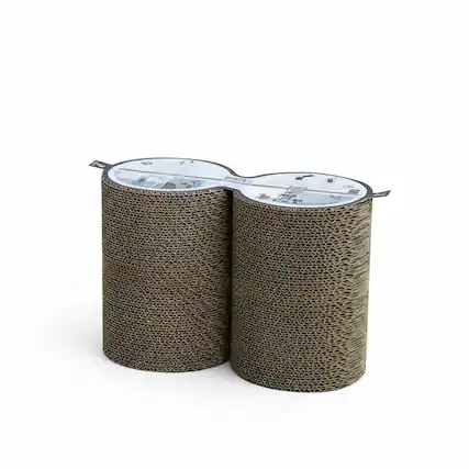 Front. PetPals - PetPals Eco-Scratcher Refill 1 Replacement Cardboard Cat Scratcher Inserts, Sustainable and Easy to Install - Brown.