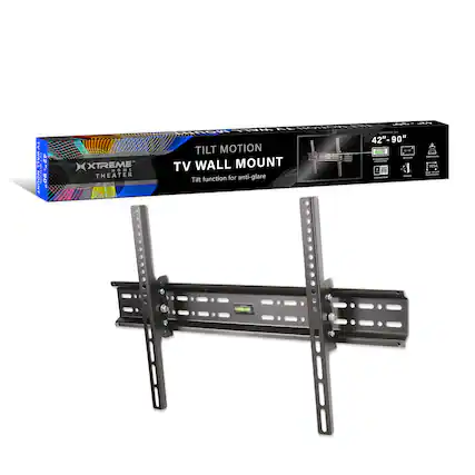 TV Wall Mount - Xtreme Theater
- 42" - 90" Tilt Motion
- Anti-glare
- Tilt function for anti-glare