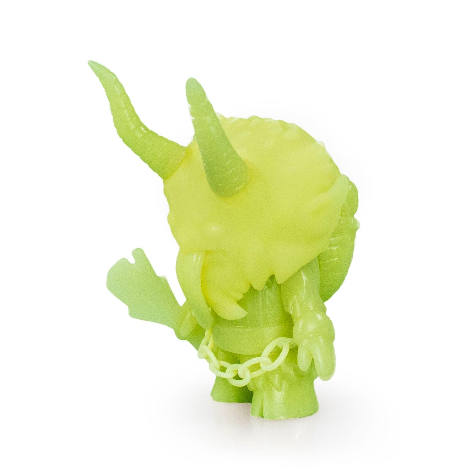 Alt View 1. Toynk - Christmas Krampus Vinyl Action Figure | Glows in the Dark | 5 Inches - Green.