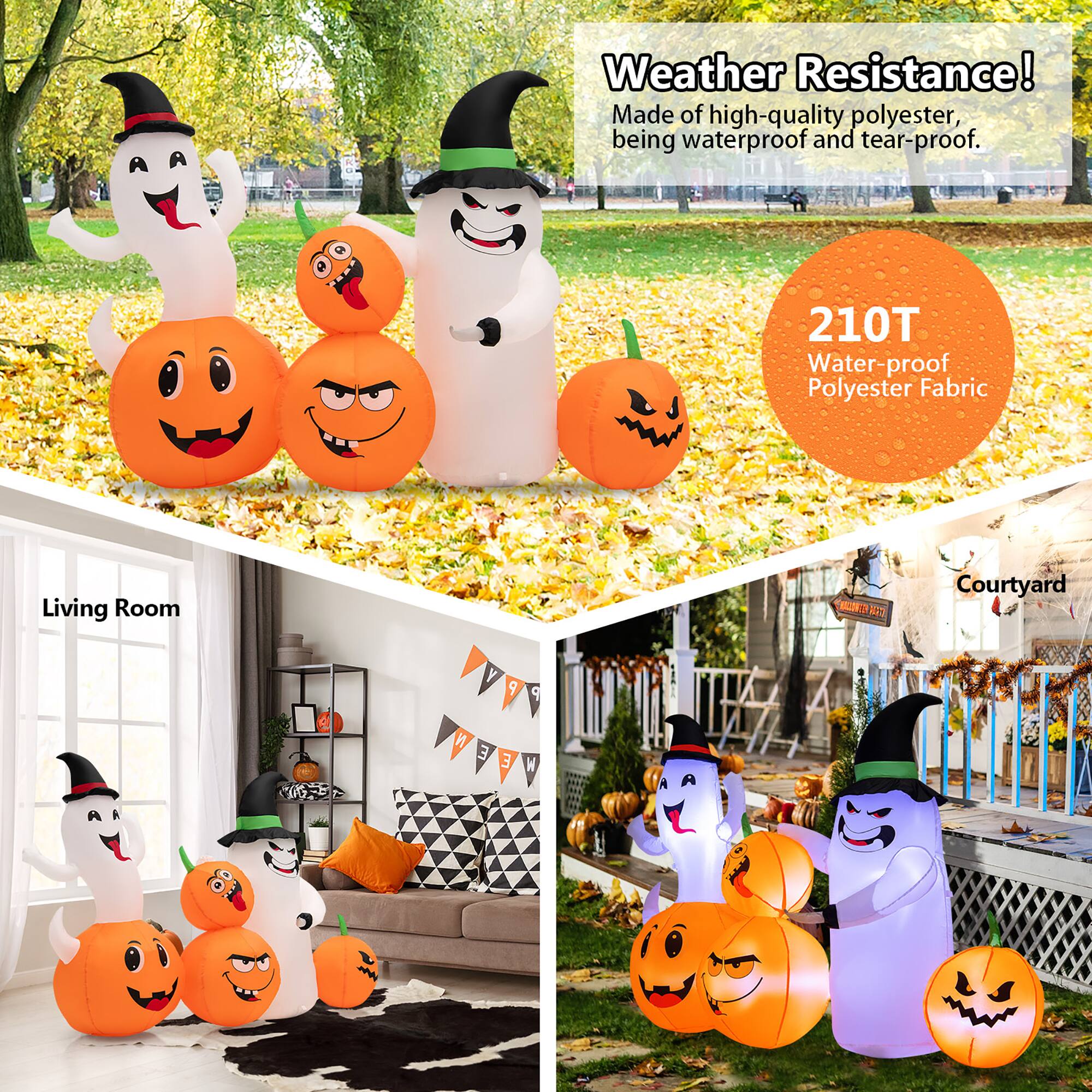 Weather Resistance! Made of high-quality polyester, being waterproof and tear-proof. 210T Water-proof Polyester Fabric Living Room  N2T Courtyard Y P 9  E E W A A