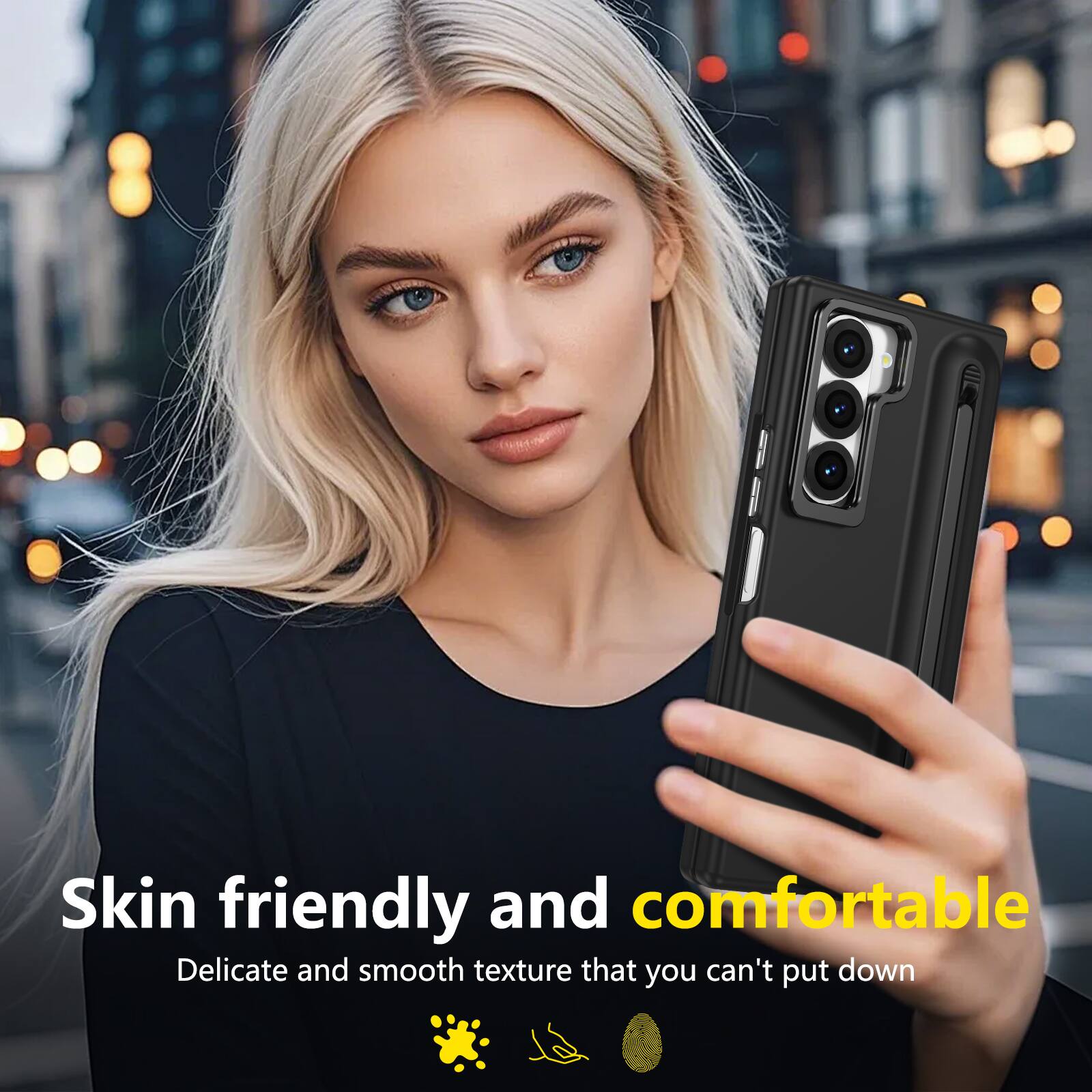 Skin friendly and comfortable  
Delicate and smooth texture that you can't put down