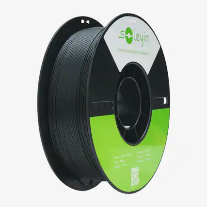 soleyin
SHOW YOUR INFINITE POSSIBILITY
Product: Soleyin Ultra PLA
Net Weight: 220g
Print Temp: 190-220°C
Colour: Black
Diameter: 1.75mm
Print Speed: 30-60mm/s