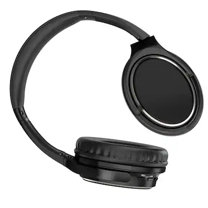 Front. YONWAY - Vintage Headworn Bluetooth Earphones, Adjustable & Foldable Headset, Support AUX/TF Card/USB, Hi-Fi Audio.