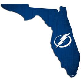 Fan Creations - Tampa Bay Lightning 12" Logo State Sign - Multicolor