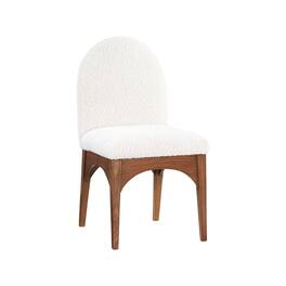 Meridian Furniture - Waldorf Cream Boucle Fabric Dining Chair - Beige