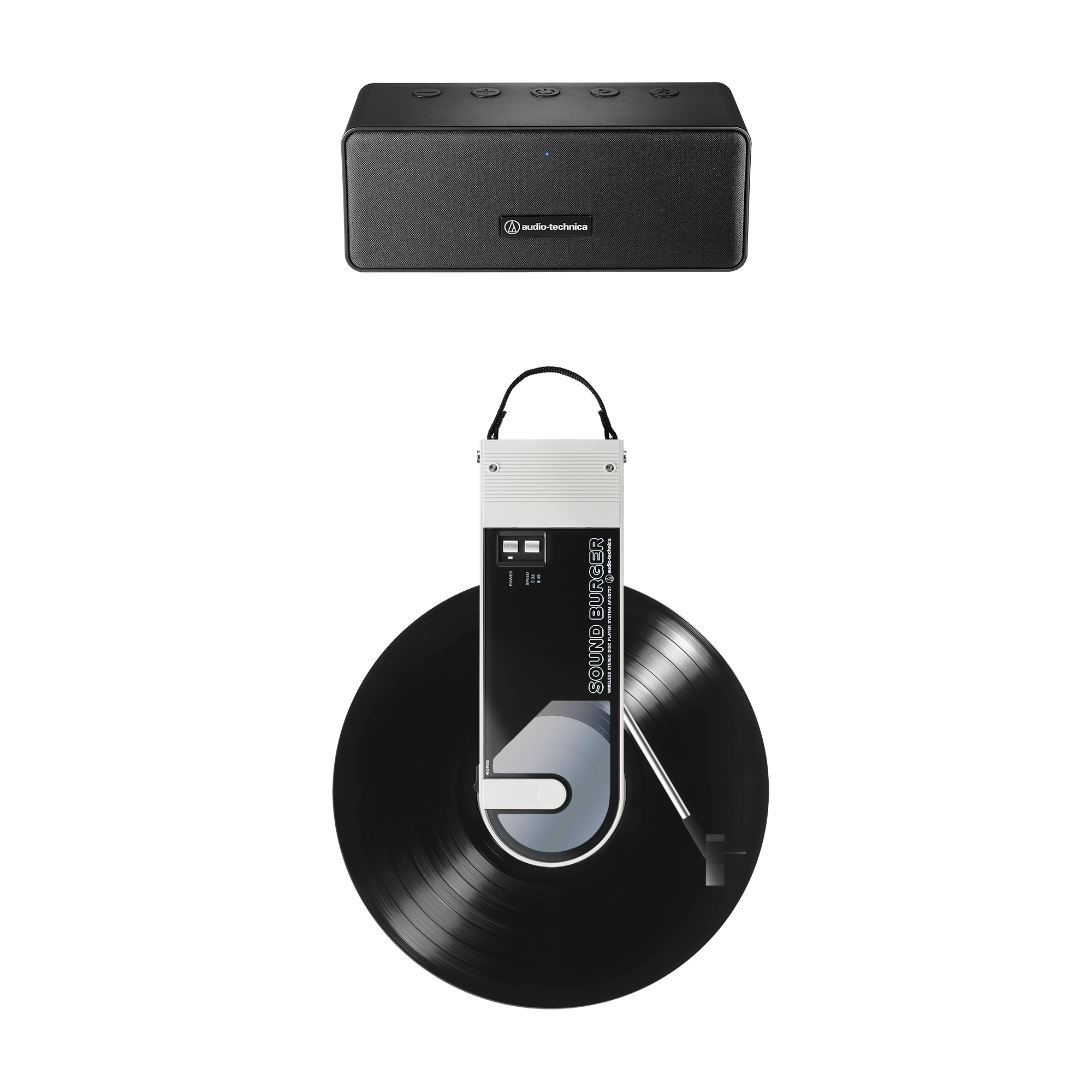 Audio-Technica - ATSB727WHP2 Turntable Speaker Pack