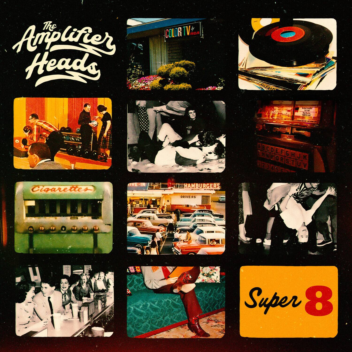 The Amplifier Heads

COLORTV RCA

JGENIE

2018" bestarButs

Cigarettes

IVE-II

HAMBURGERS DRIVERS

ABCDEFGHJK 02545

Super 8