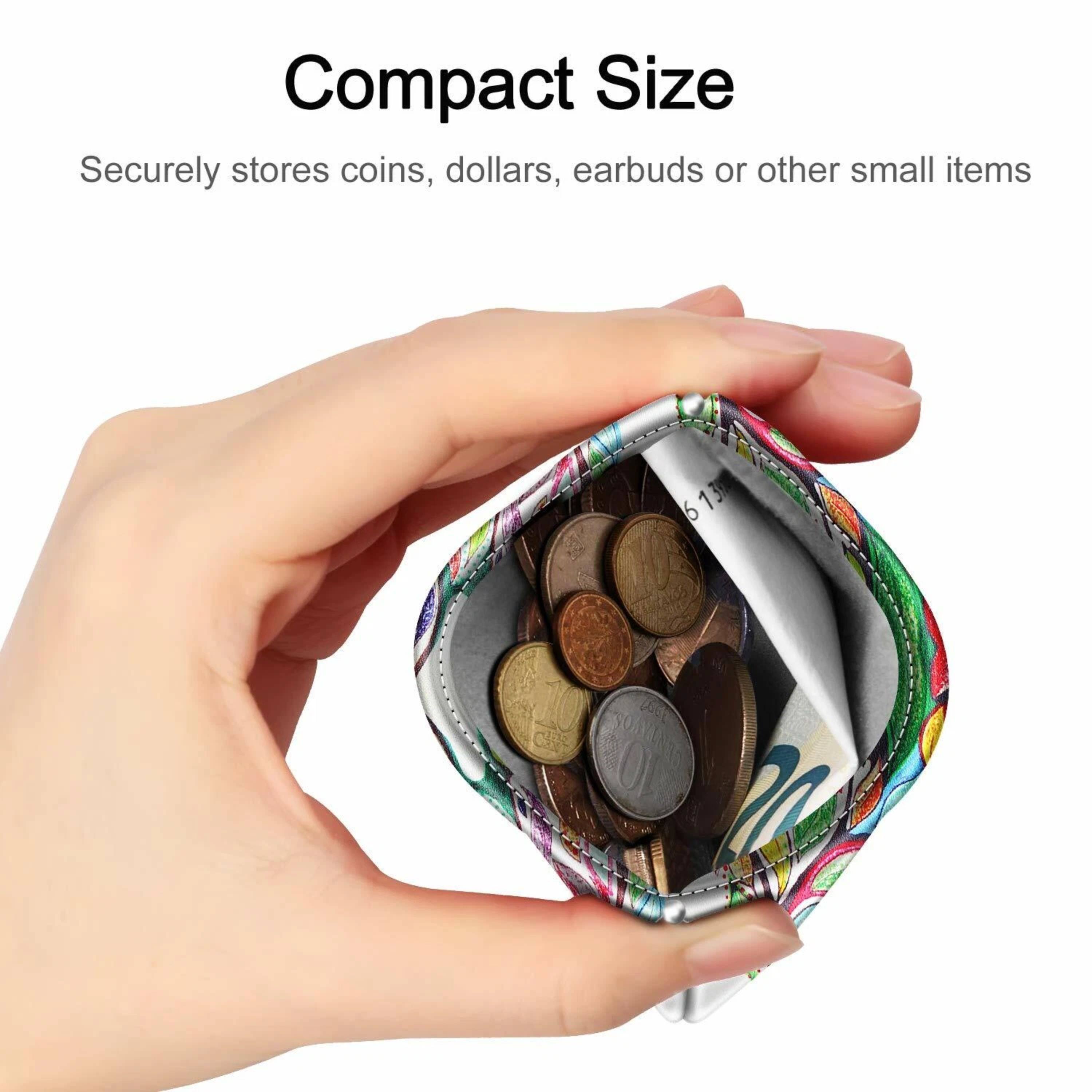 Compact Size  
Securely stores coins, dollars, earbuds or other small items  

A 613 6 Cc SOLAUNRS 10 10