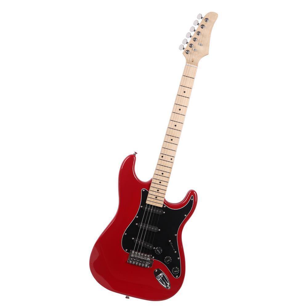 Left. Winado - 39 Inch Electric Guitar, Full-Size Beginner Solid Body Electric Guitar Kit with Gig Bag,20W AMP.