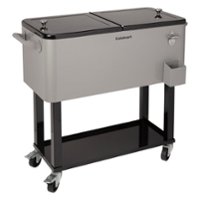 Cuisinart - 80 Qt. Outdoor Cooler Cart - Silver - Angle_Zoom