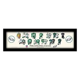 Sporticulture - Philadelphia Eagles 8" x 26" Framed Art Uniform Heritage Print - Multicolor