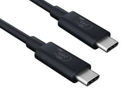 Cable Leader - USB4 Cable 40Gbps, USB-C to USB-C Gen 3x2, 240W 8K, 3.3ft (1m) for Laptop, Dock, Monitor - Black