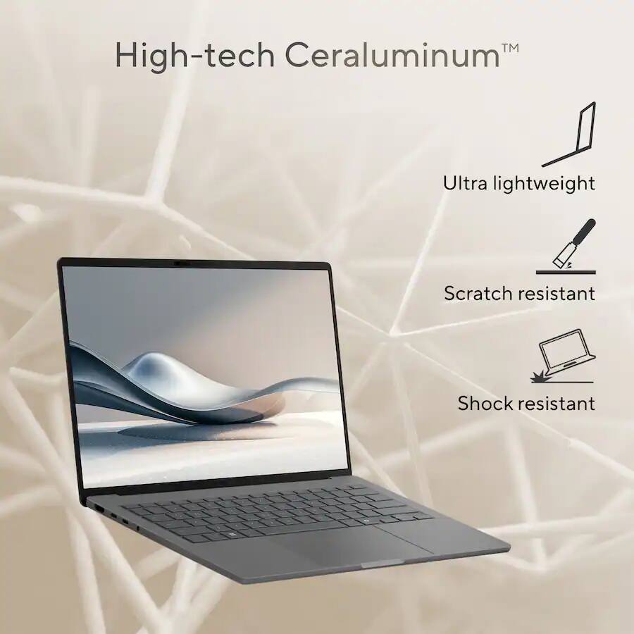 High-tech Ceraluminum™  
Ultra lightweight  
Scratch resistant  
Shock resistant
