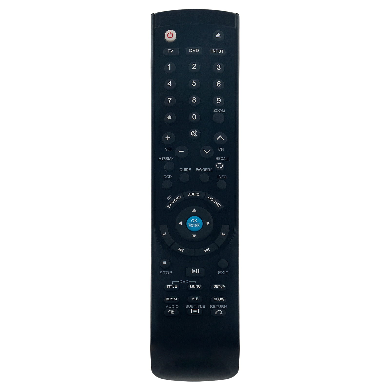 VINABTY - Replaced Remote RC-261 Compatible with Insignia LCD TV/DVD Combo NS-LDVD19Q-10A NS-LDVD26Q-10A NS-LDVD32Q-10A - Black