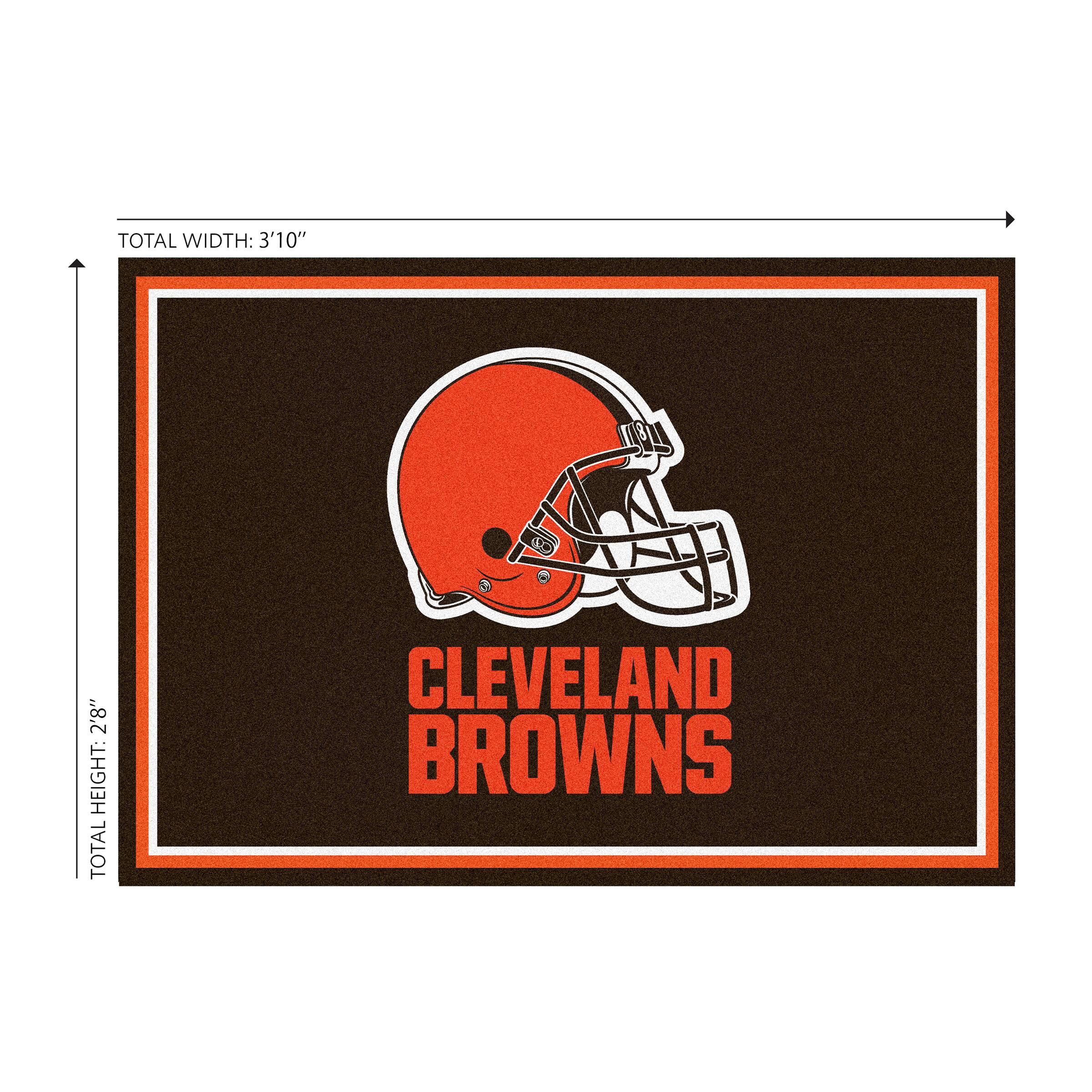 TOTAL WIDTH: 3'10"  
TOTAL HEIGHT: 2'8"  

CLEVELAND BROWNS