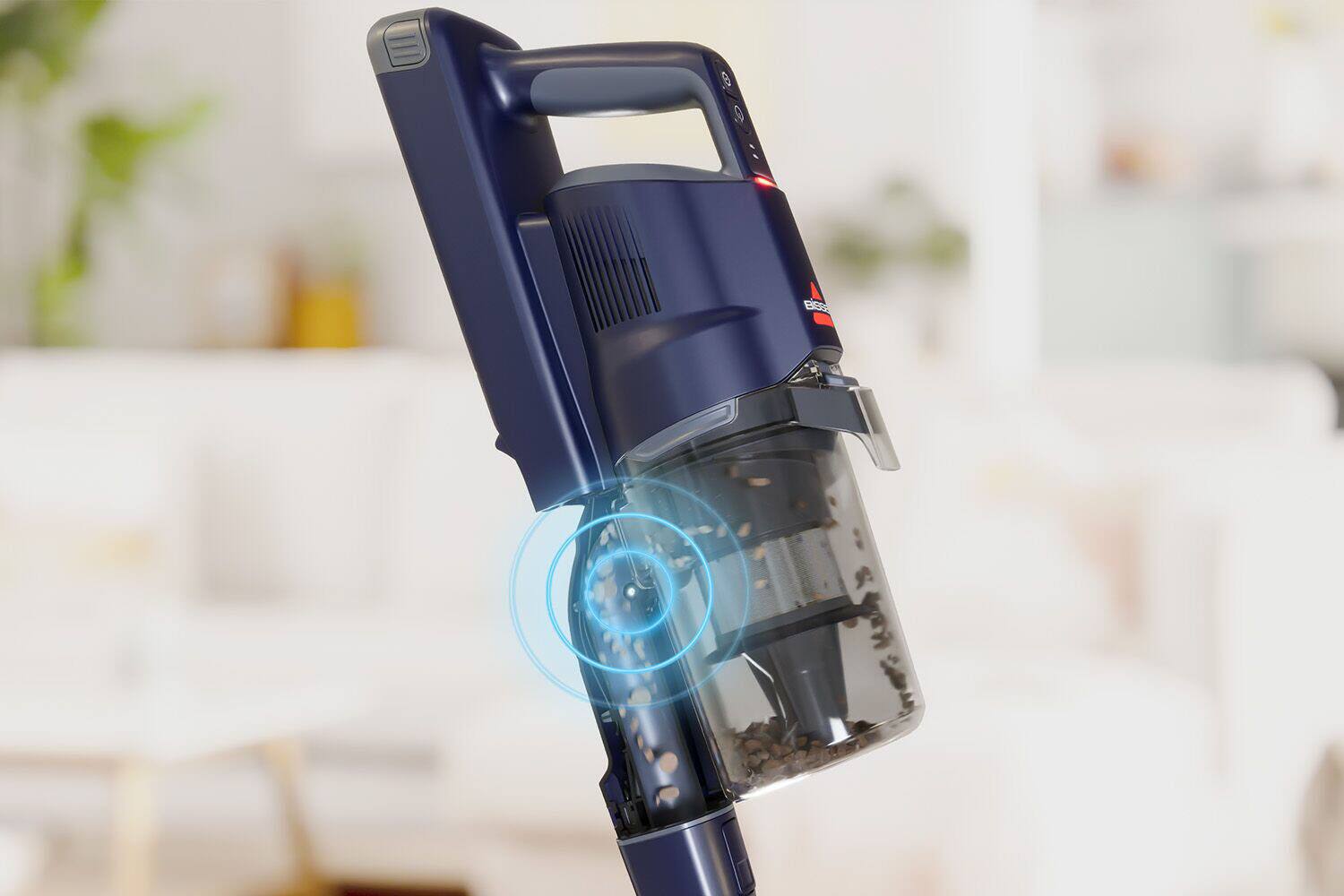 Back. BISSELL - BISSELL PowerClean DualBrush Stick Vacuum - Midnight.