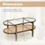Dimension: Load Capacity of Tabletop: 77 lbs, Load Capacity of Lower Shelf: 44 lbs. 18" 18.5" 8" 22" 40" ENSLUN 22.25".
