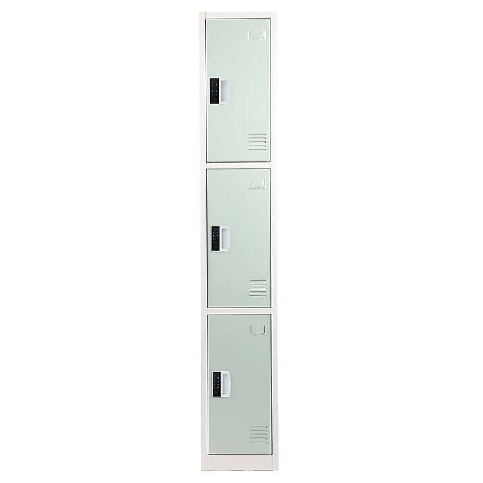 Alt View 1. AdirOffice - Storage Locker 629-Series 72" H 3-Tier Steel Compartment Digital Lock Locker - Misty Green.