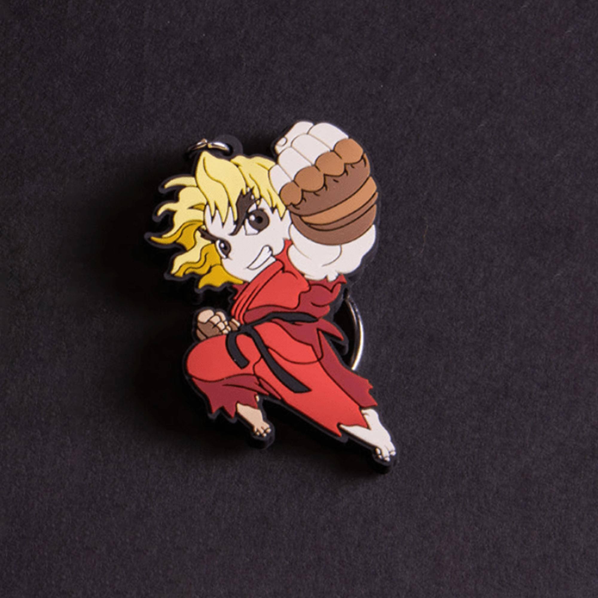 Alt View 1. Multiverse Studio - Street Fighter Chibi Key Chain, Ken - Multi-Color.