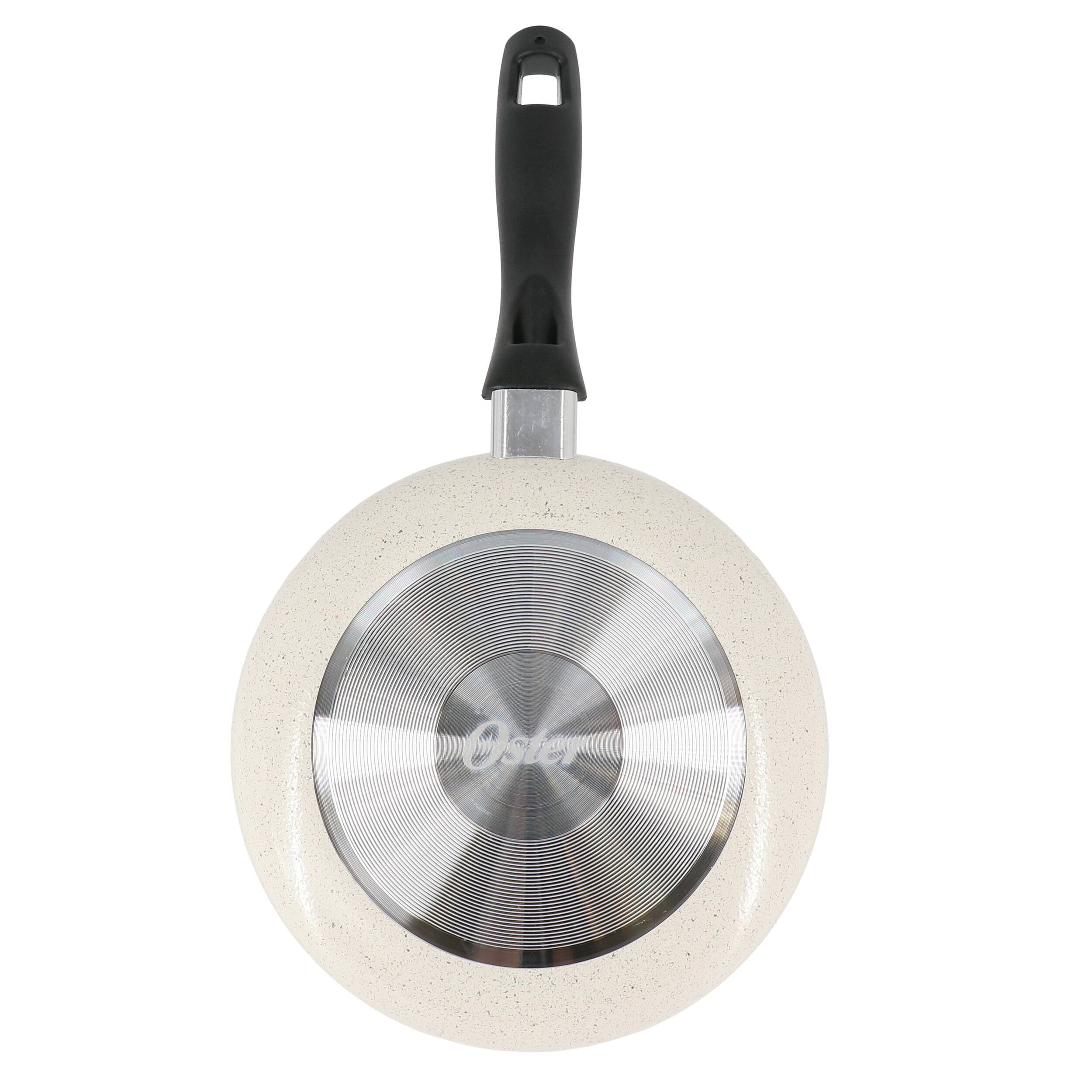 Alt View 3. Oster - Oster Clairborne 8 Inch Round Nonstick Aluminum Frying Pan in Linen - Linen.