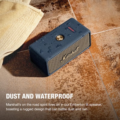 Marshall Emberton III Portable Bluetooth Speaker with Rugged Marshall Emberton III Portable Bluetooth Speaker with Rugged
