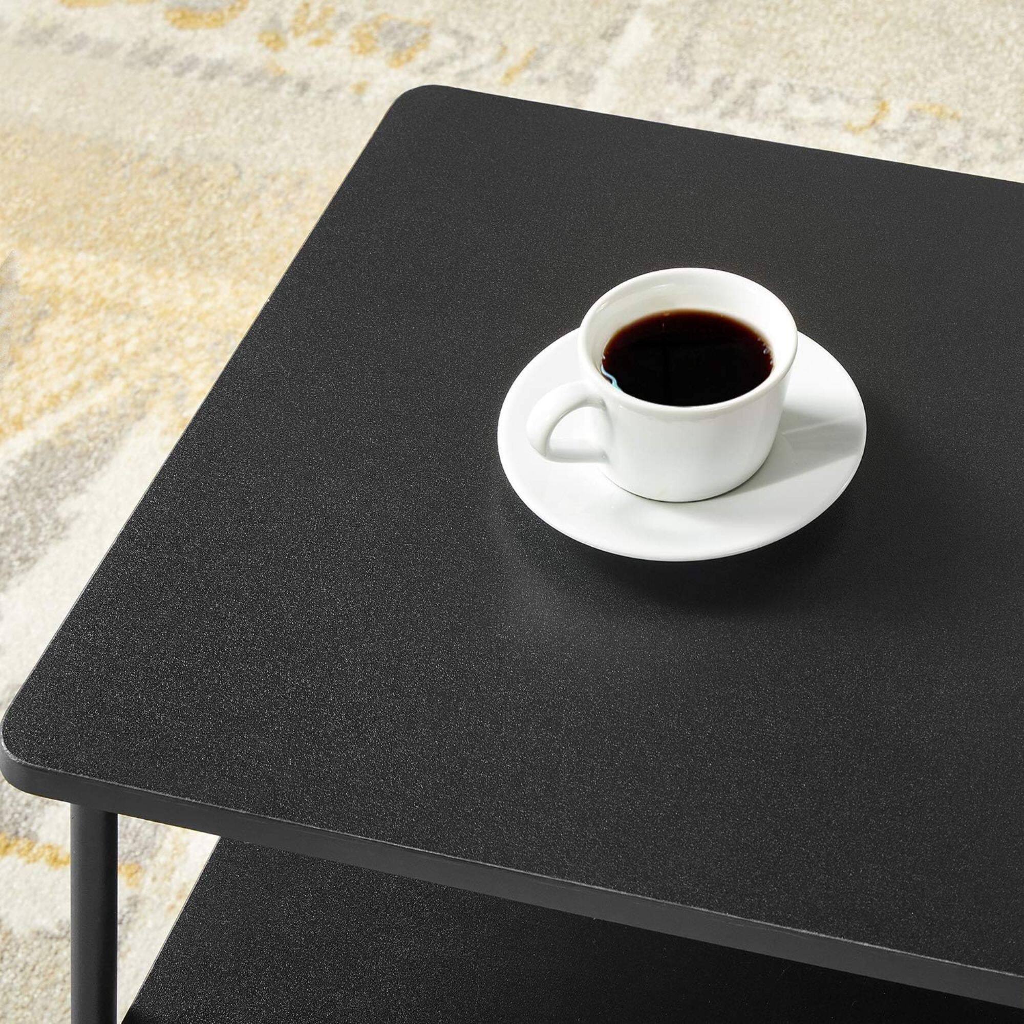 Alt View 8. Mellow - Mellow KODI Square Multipurpose End and Side Table Set with Storage Shelf, Black - Black.